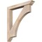 Ekena Millwork Westlake Traditional Smooth Bracket w/ Offset Brace, Douglas Fir, 5 1/2"W x 36"D x 40"H BKT0604X36X40WTL01SDF - alternate 1
